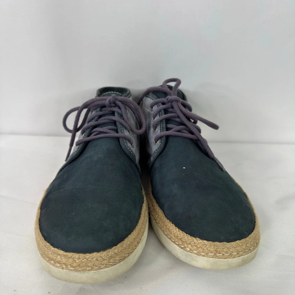 UGG Australia‎ Reefton Navy Suede Canvas Chukka Vibram Boots Mens 11